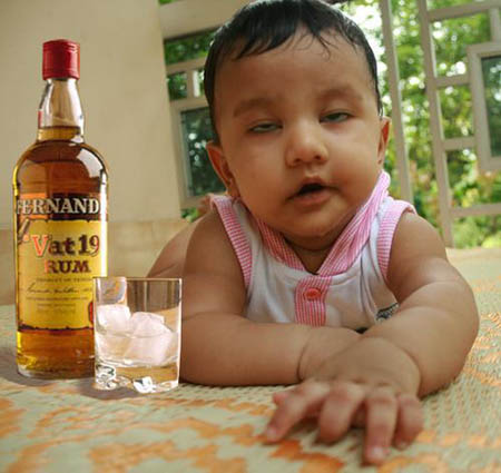 Baby Bottle - child seems totally drunk