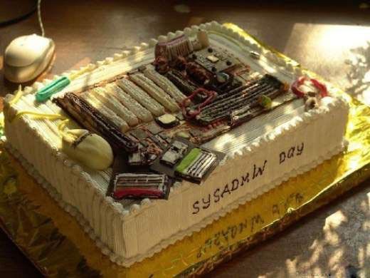 sysadmin day cake