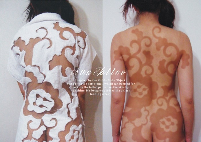 Sun Tattoo - make the tattoo pattern on the skin by sunshine