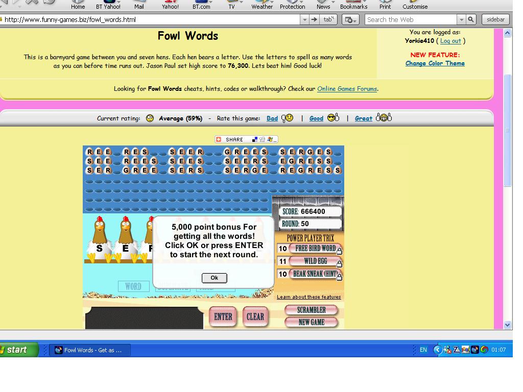 fowl words game