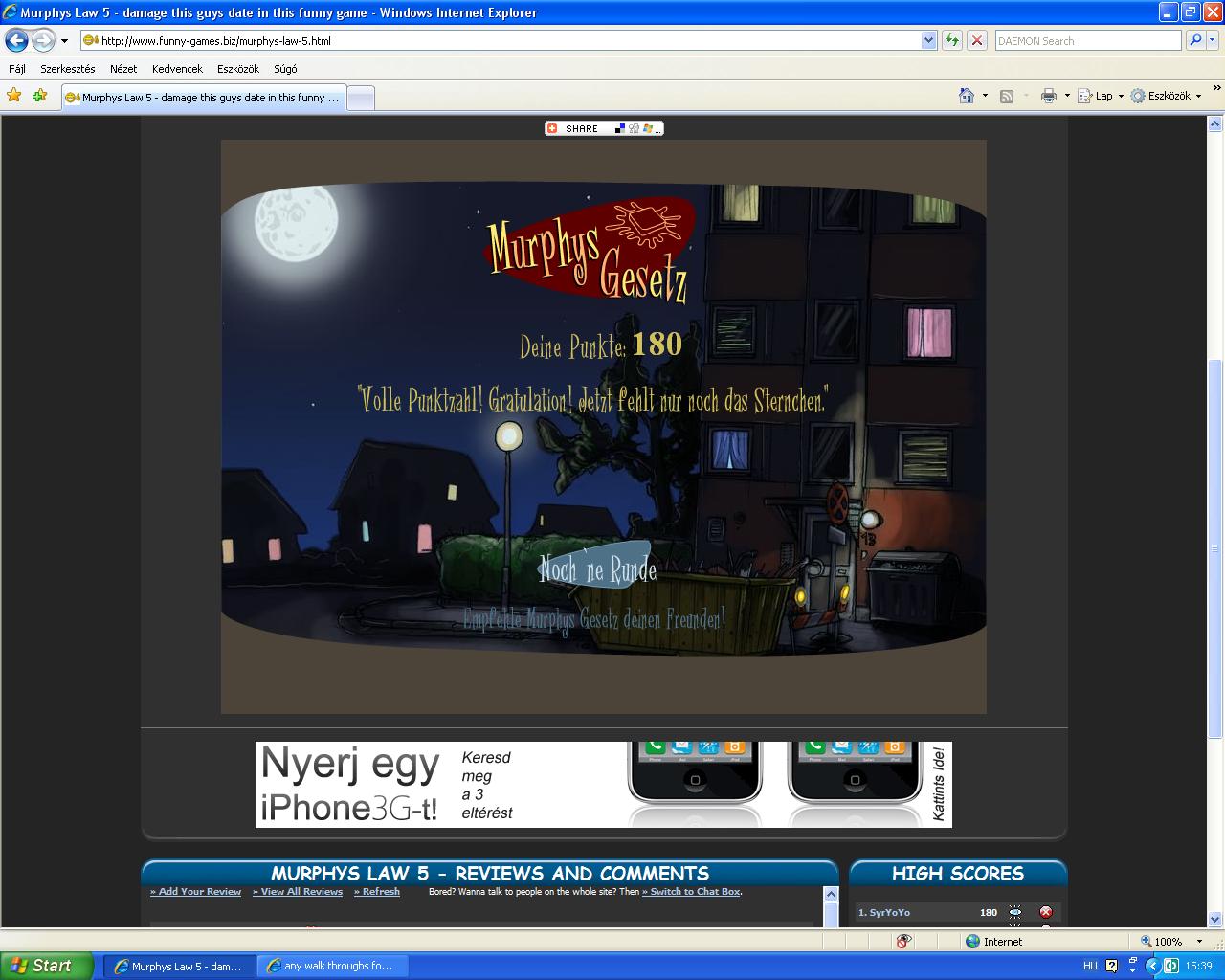 Murphys Law 5 damage this guys date in this funny game