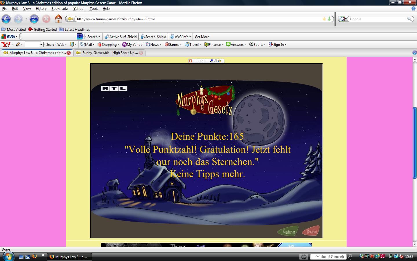 Murphys Law 8 a Christmas edition of popular Murphys Gesetz Game