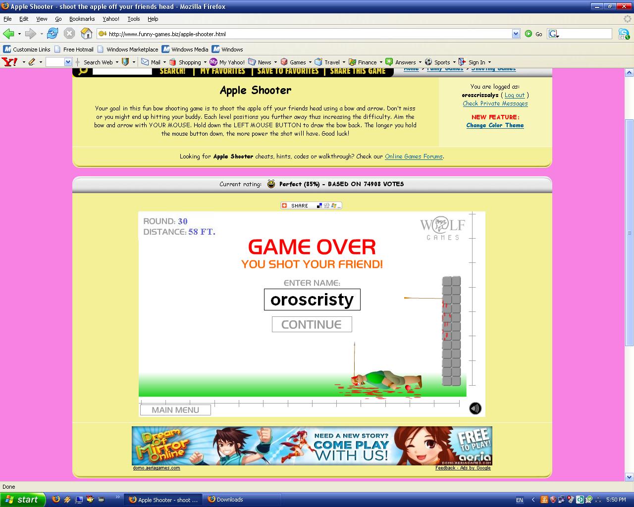 Apple Shooter Cheats
