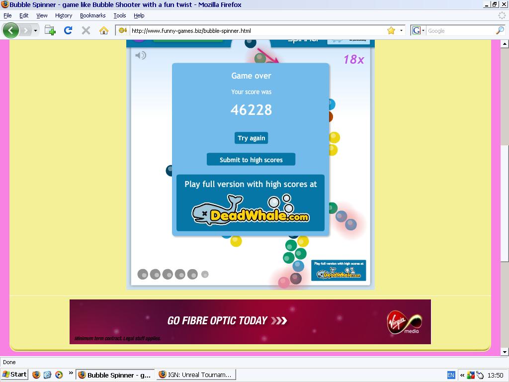 Bubble Spinner game like Bubble Shooter with a fun twist