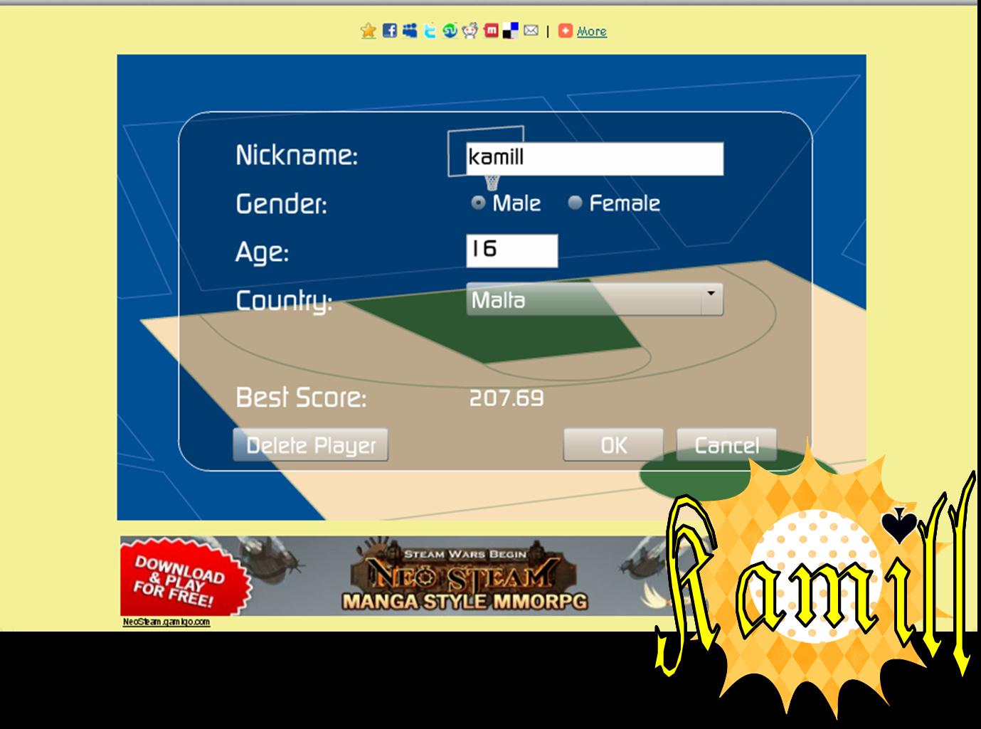 Multiplayer Basketball an awesome online game of Basketball