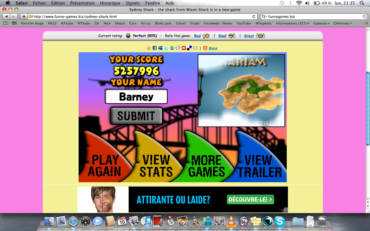 High Score Screenshot