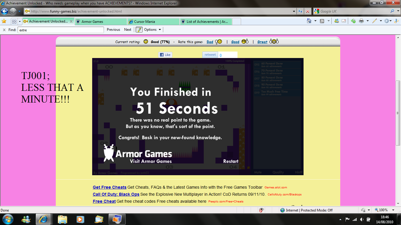 High Score Screenshot High Score Screenshot