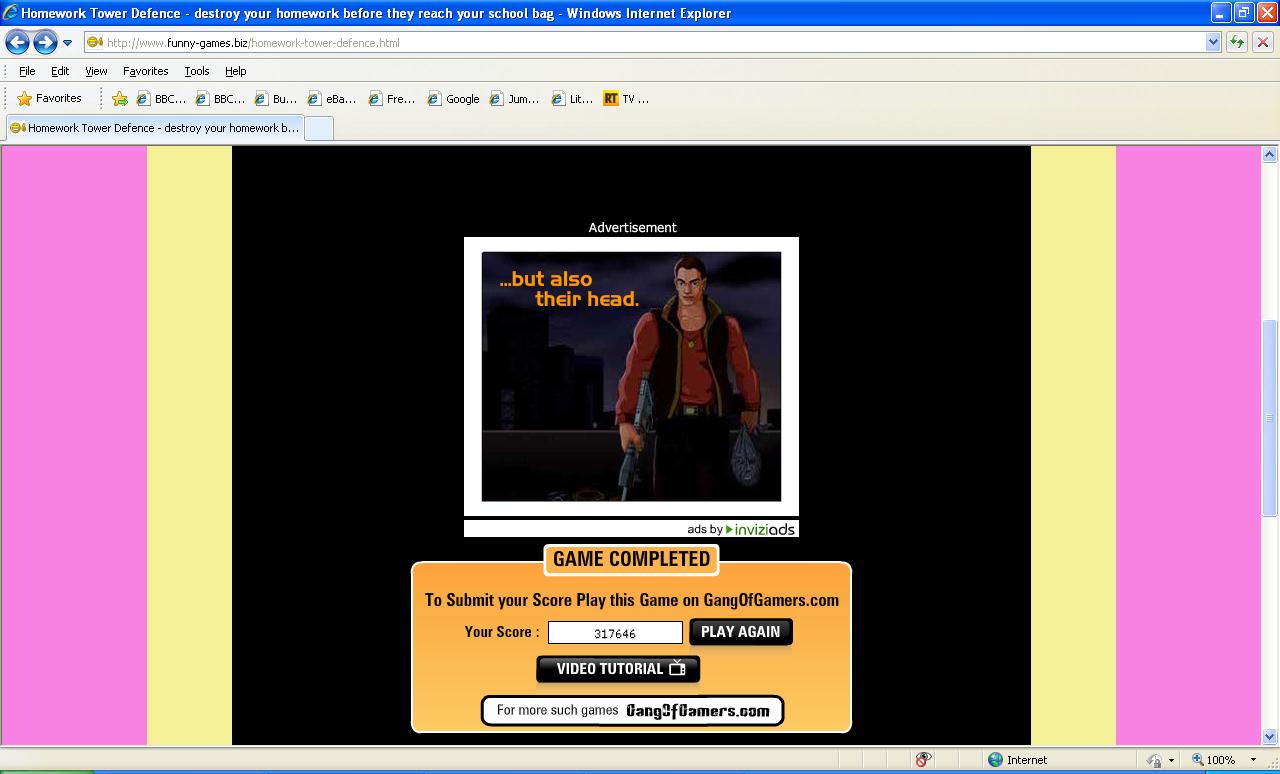 Play tower defense blocked image