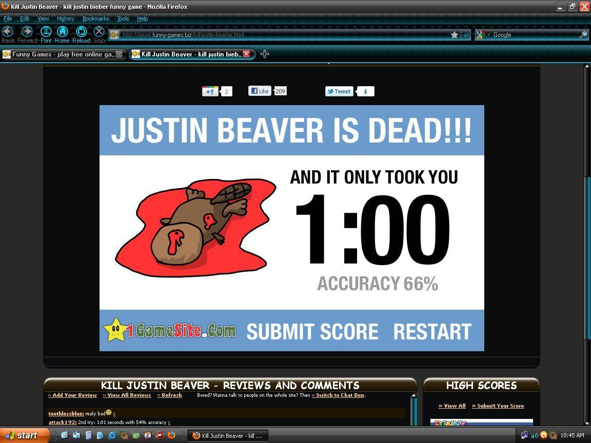 High Score Screenshot