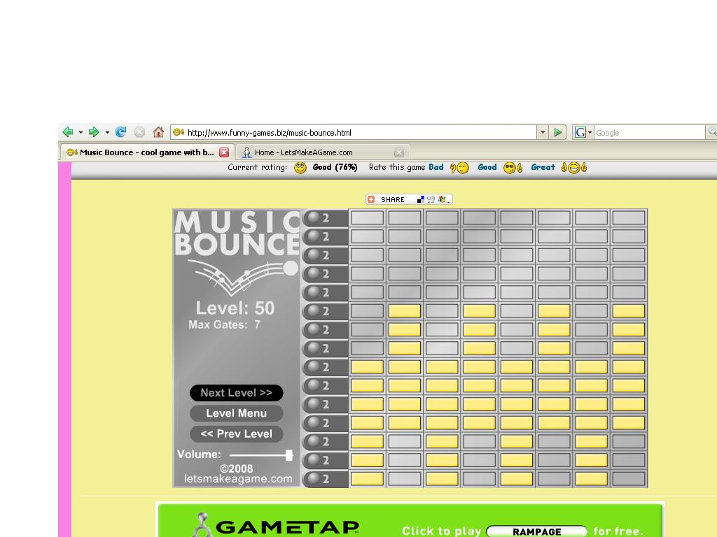 Music Bounce cool game with bouncing balls and music