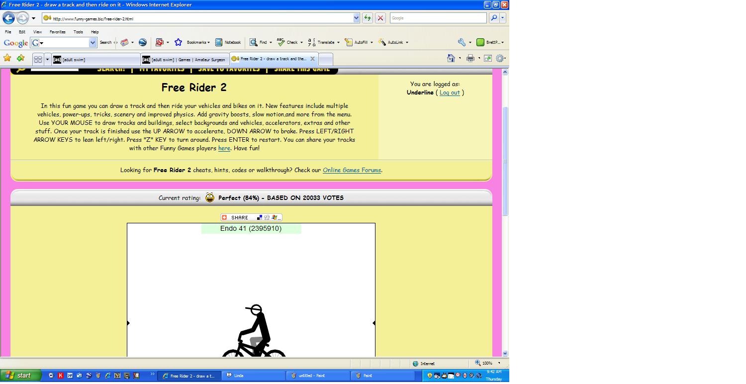 Free Rider 2 draw a track and then ride on it