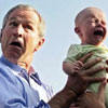 Bush Scares Baby