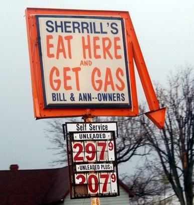 Petrol Station Sign picture