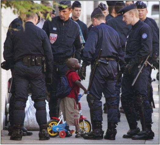 Boy and Police picture