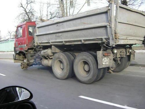 Truck Without Wheel picture