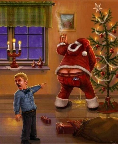 Drunk Santa Claus picture