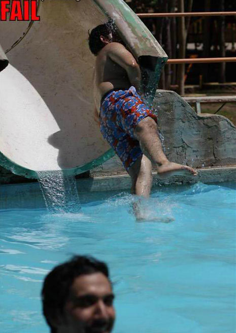 Water Slide Fail picture