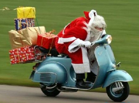 Scooter Santa picture