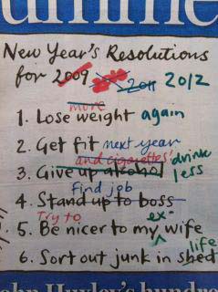 New Years Resolutions picture