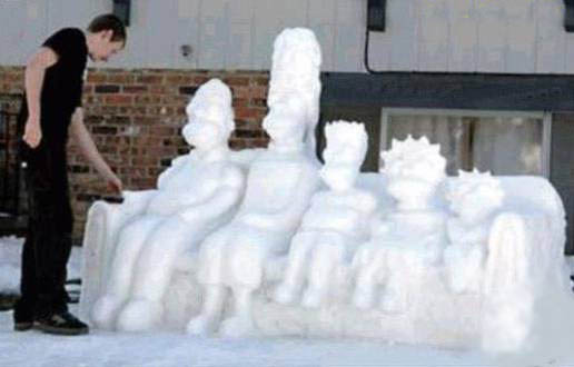 Simpsons Ice Statute picture