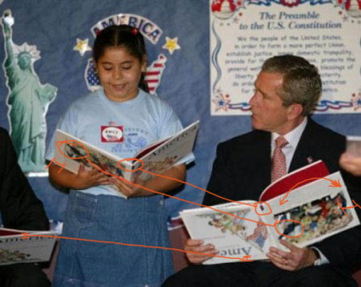 Bush Cannot Read picture