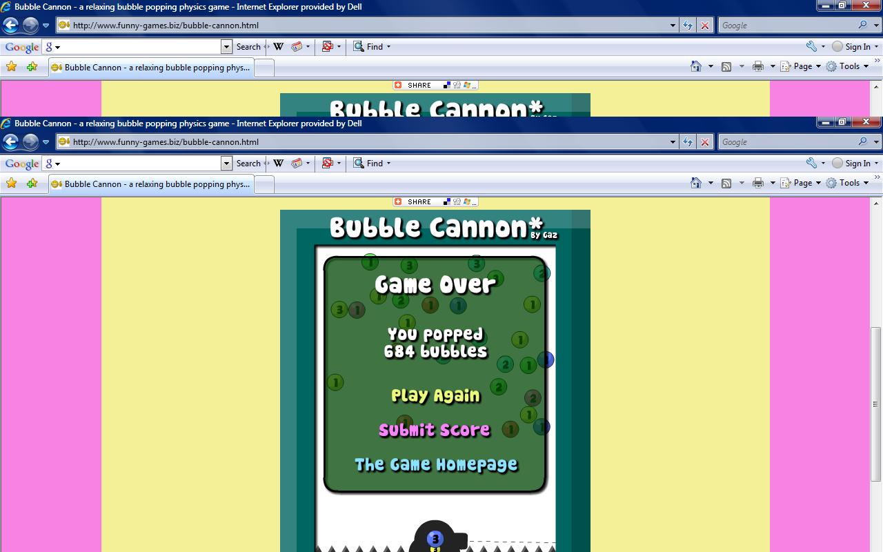 Bubble Cannon - a relaxing bubble popping physics game