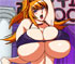 huge bobed girl on the stage