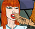 Penny is being facialized in this sex animation