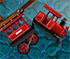 physical dynamite train blowing up puzzle game