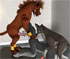 three horny wolves are fucking