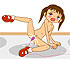 make horny chick pleasant by controling her dildo.