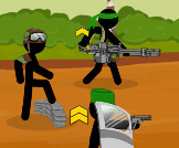 Command a team of stickman soldiers