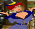 This redhead is rolling dice and stripping down!