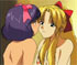 two cute and horny lesbians making love