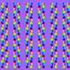 optical illusion with colored beads