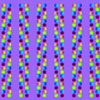 optical illusion with colored beads