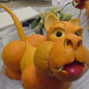 funny animals made of the fruit