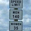 lol different speed limits for men and for women