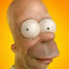 fun picture of a man looks like Homer Simpson