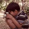 taking pic of a crocodile