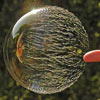 nice pic of poping a bubble