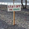 it will be easy to stay off the grass here