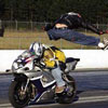 jump over the bikes in full speed