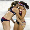 Fun sport pics two wet cuties hugging