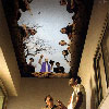 burial scene painted on the ceiling