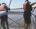 fisherman got hit right to his balls