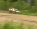 two rally crashes at the same place