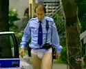 police men serve just in their under wear