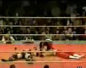 this dumb wrestler knocks himself out