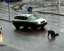 Drunk Man on Road